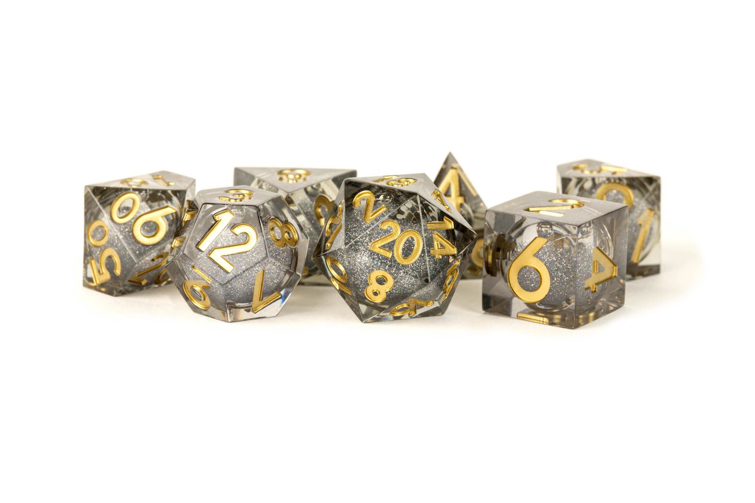 FanRoll: 7CT Liquid Core Elixir Vanishing Oil Polyhedral Dice Set