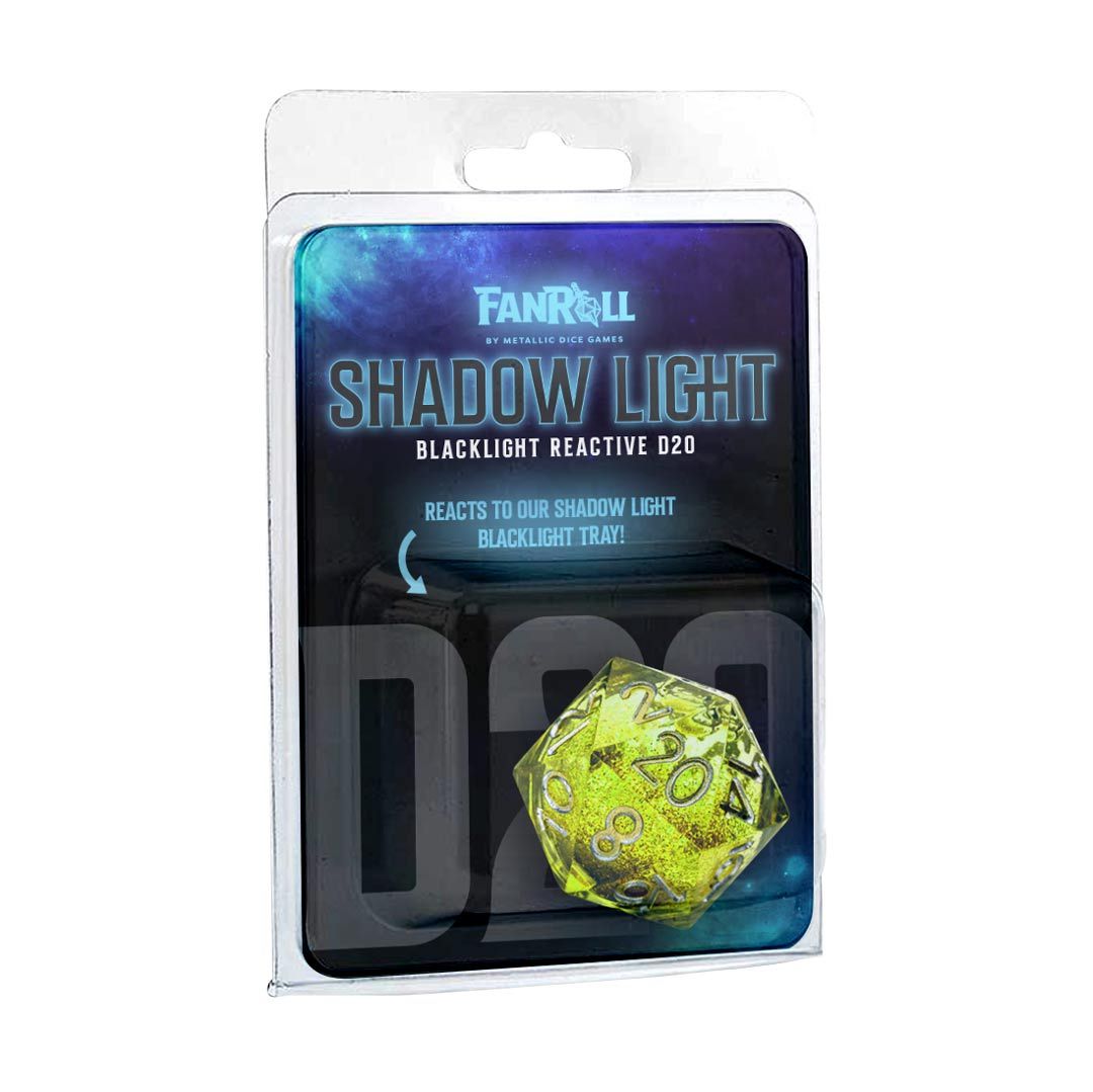 FanRoll: 1CT Liquid Core Elixir D20 - Shadow Light