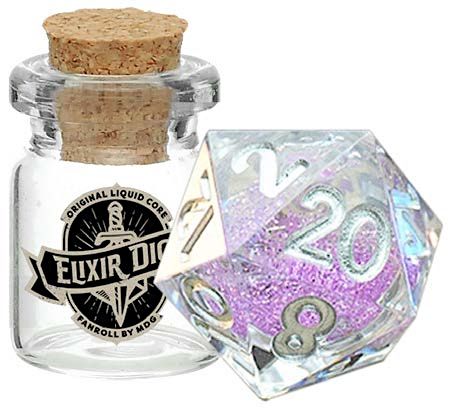 FanRoll: 1CT Liquid Core Elixir D20 - Sorcerous Swirl