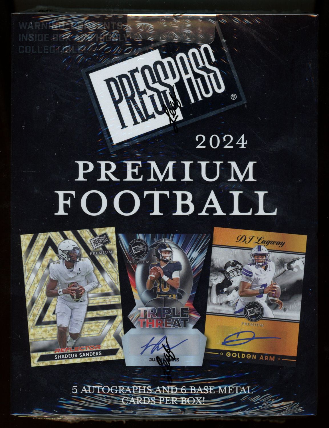 2024 Leaf Press Pass Premium Football Hobby Box