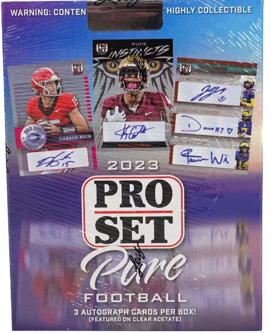 2023 Leaf Pro Set Pure Football Hobby Box