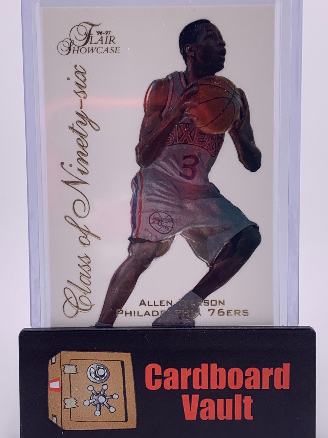 1996- 97 Flair Showcase Allen Iverson Class of Ninety-Six No. 10