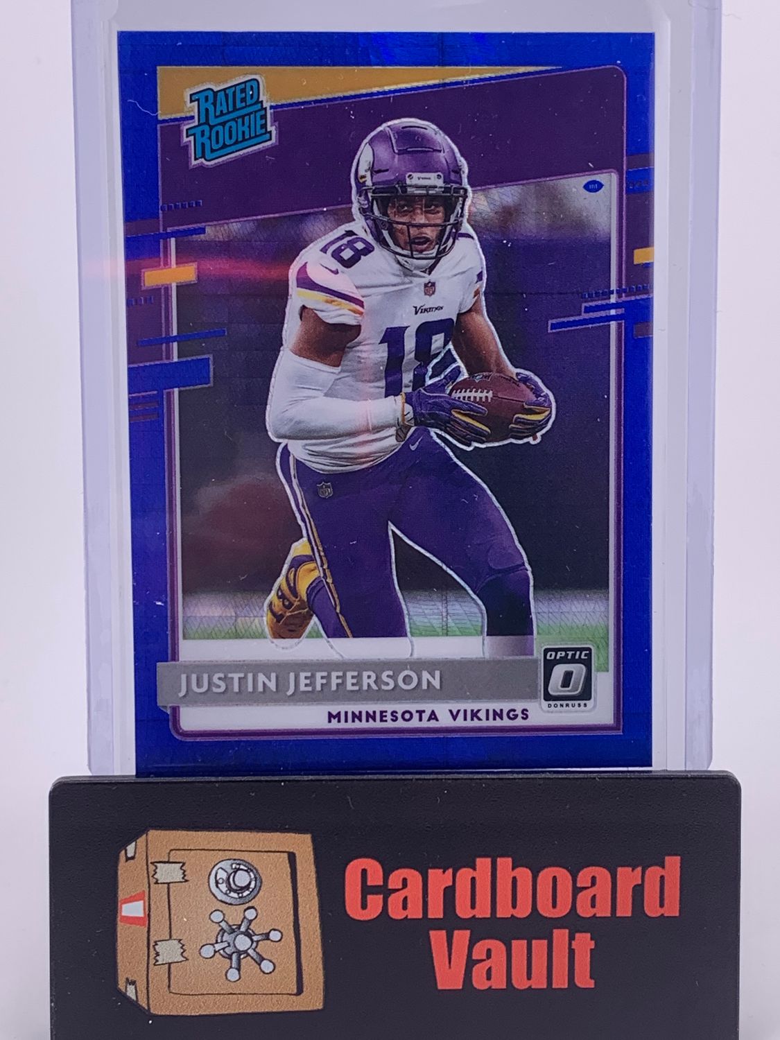 2020 Optic Justin Jefferson Blue Rated Rookie No. 165