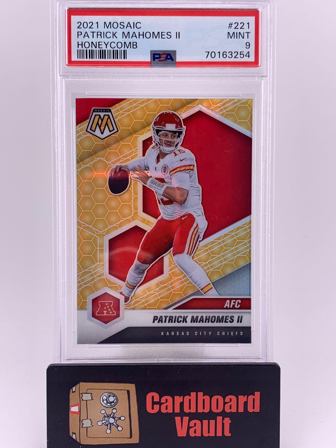 2021 Mosaic Patrick Mahomes II Honeycomb No. 221 PSA 9 70163254