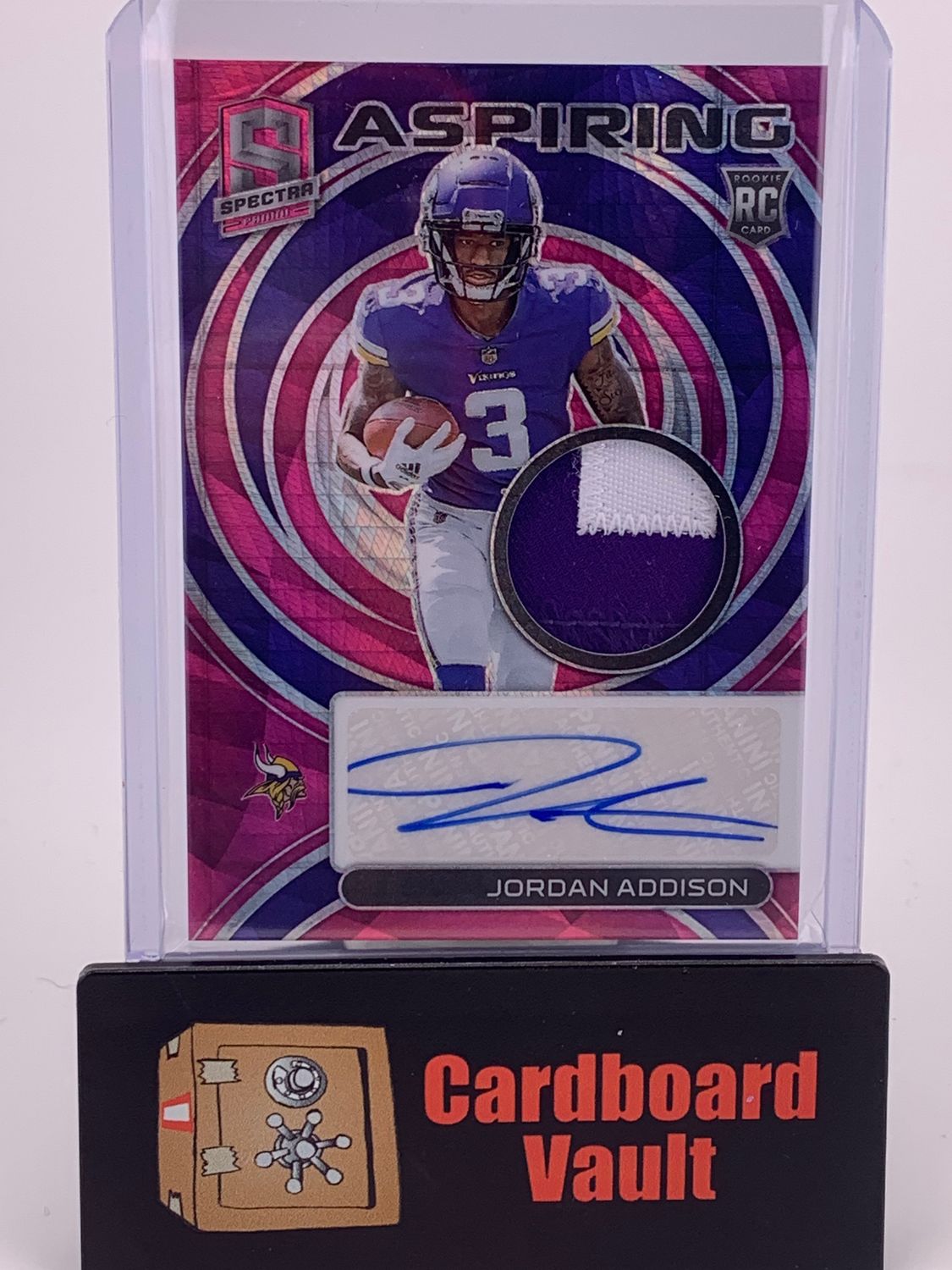 2023 Spectra Jordan Addison Aspiring Dual Color Patch Auto 20/25 No. APA-JAD