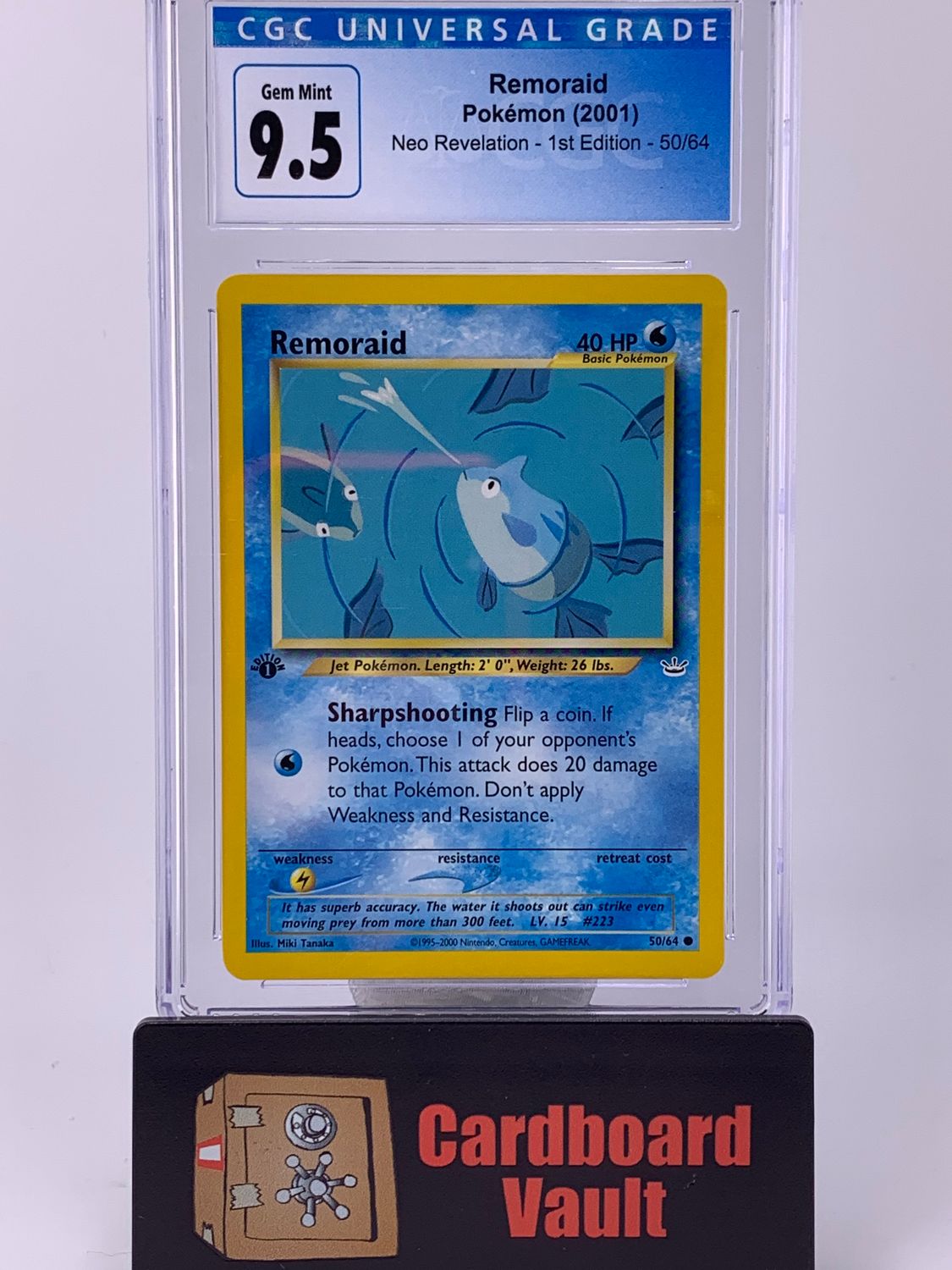 2001 Pokémon Remoraid Neo Revelations 1st Edition No. 50 CGC 9.5 3859660023