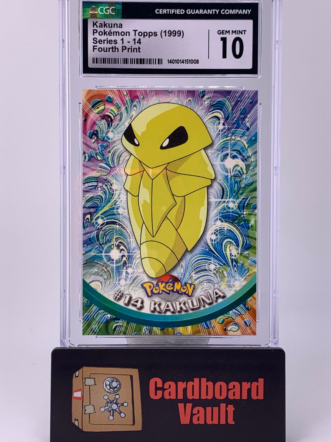 1999 Topps Pokémon Kakuna Series 1-14 4th Print CGC 10 1401014151008