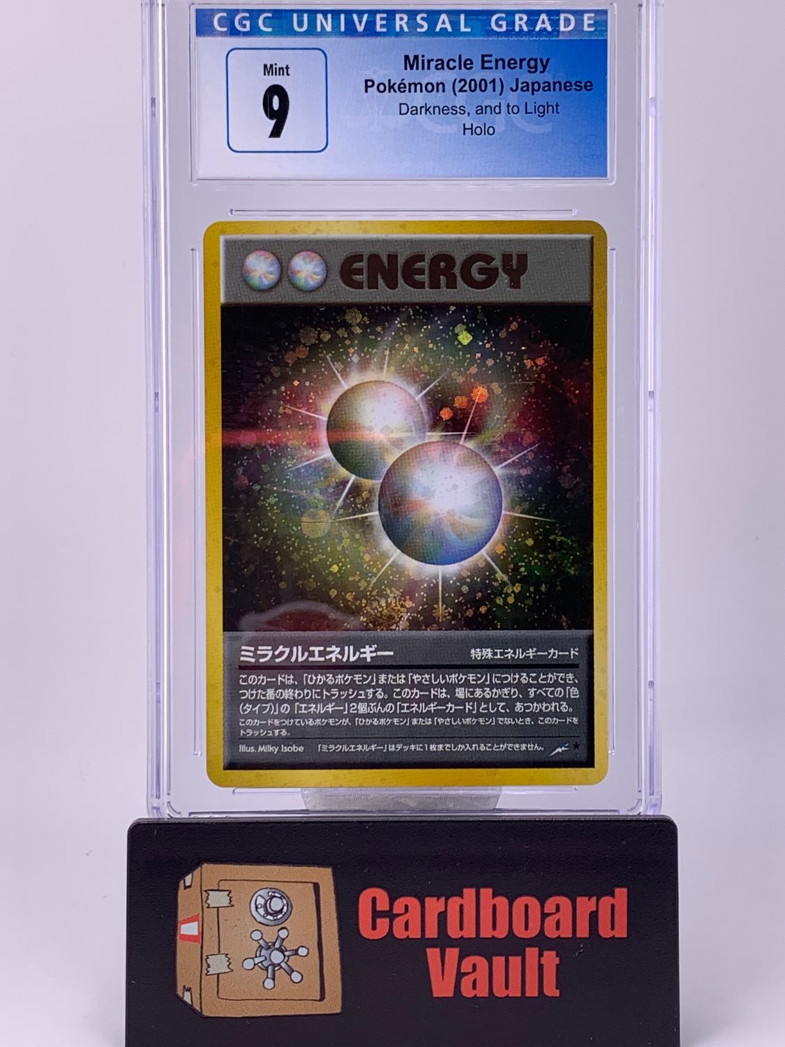 2001 Pokémon Miracle Energy Darkness, And To Light Holo Japanese CGC 9 3913896275