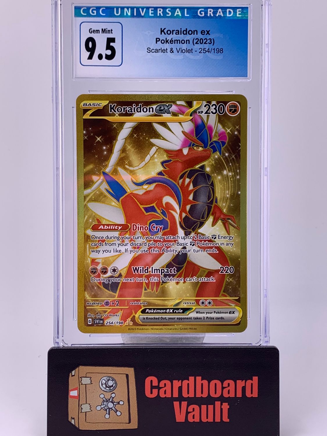 2023 Pokémon Koraidon ex Scarlet &amp; Violet No. 254 CGC 9.5 4261780005