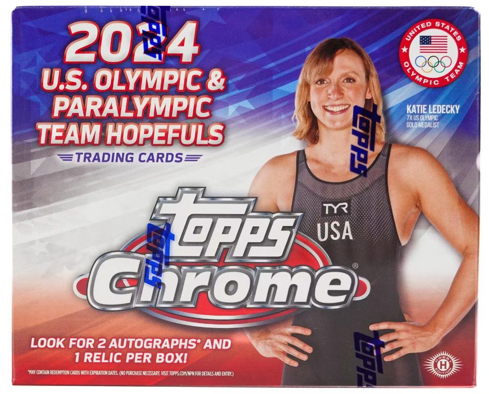 2024 Topps Chrome US Olympic and Paralympic Hopefuls Hobby Box
