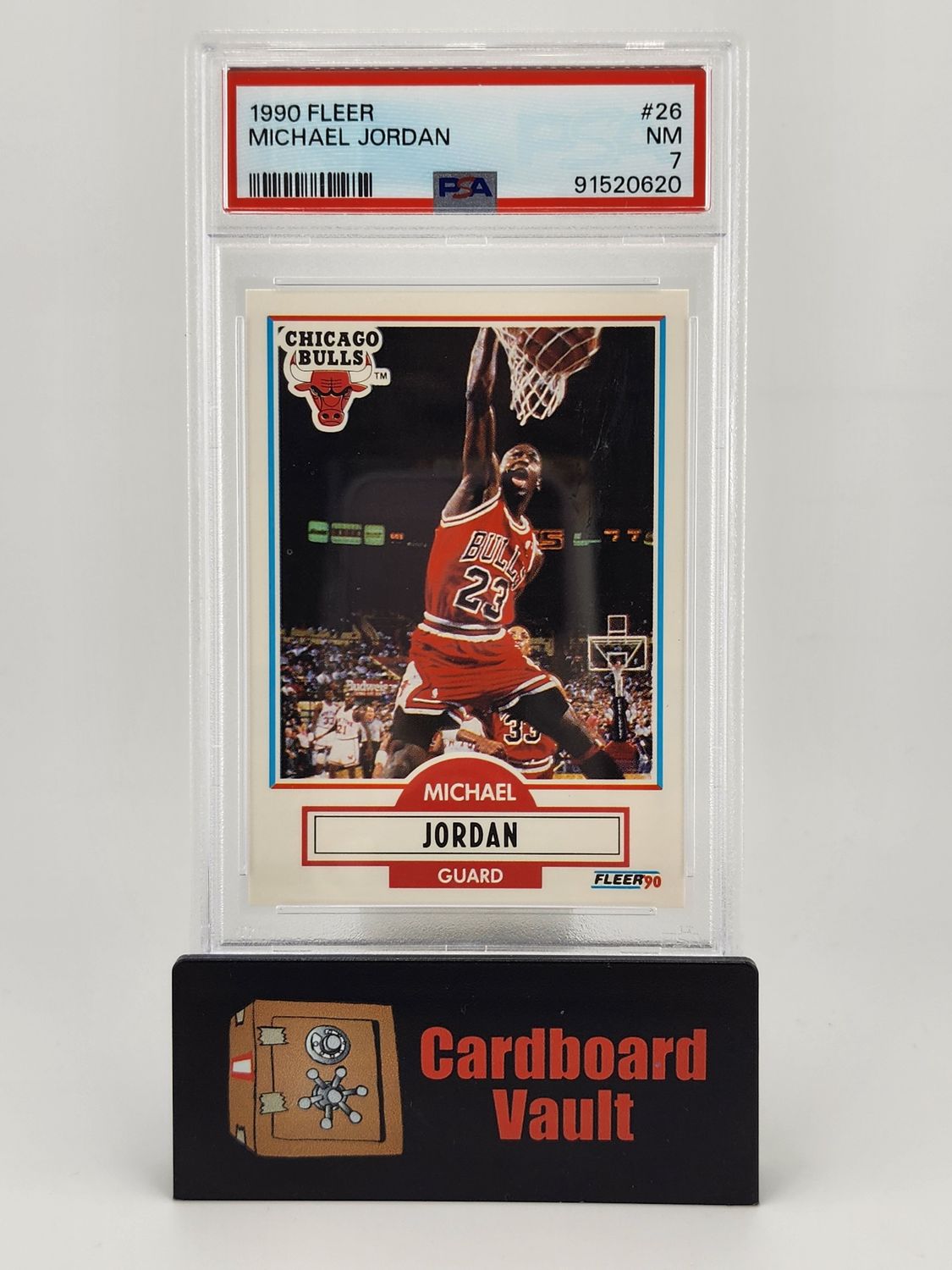 1990 Fleer Michael Jordan #26  PSA 7 91520620