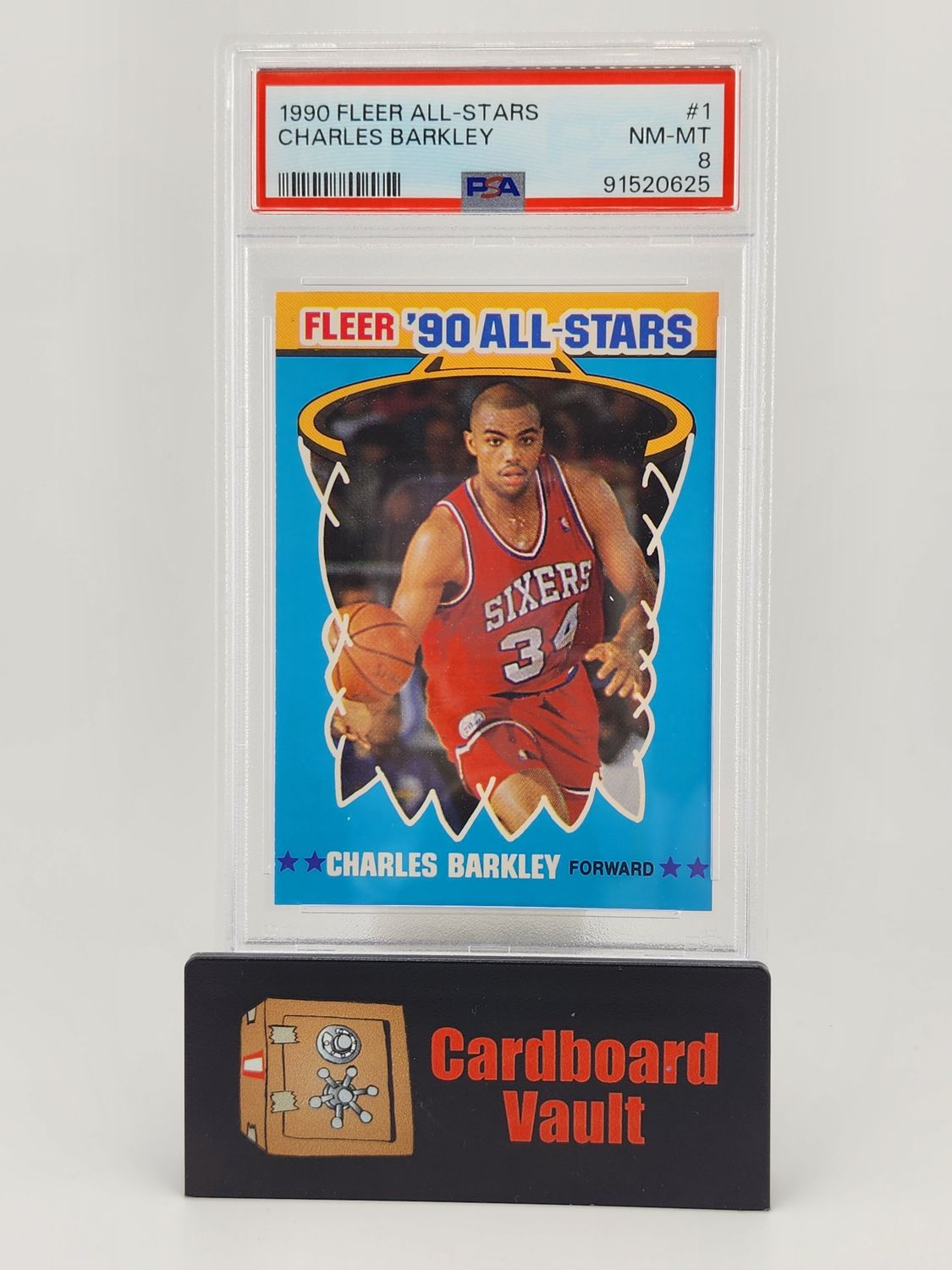 1990 Fleer All Stars Charles Barkley #1 PSA 8 91520625