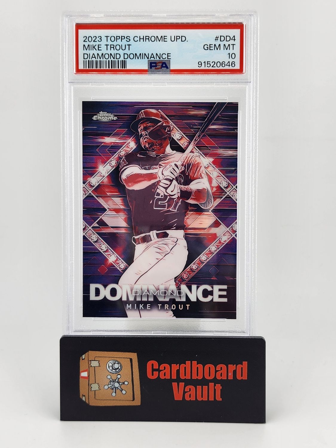 2023 Topps Chrome Update Mike Trout Diamond Dominance #DD-4 PSA 10 91520646