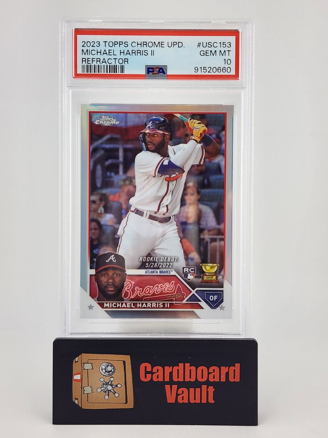 2023 Topps Chrome Update Michael Harris II  #USC-153 Refractor PSA 10 91520660