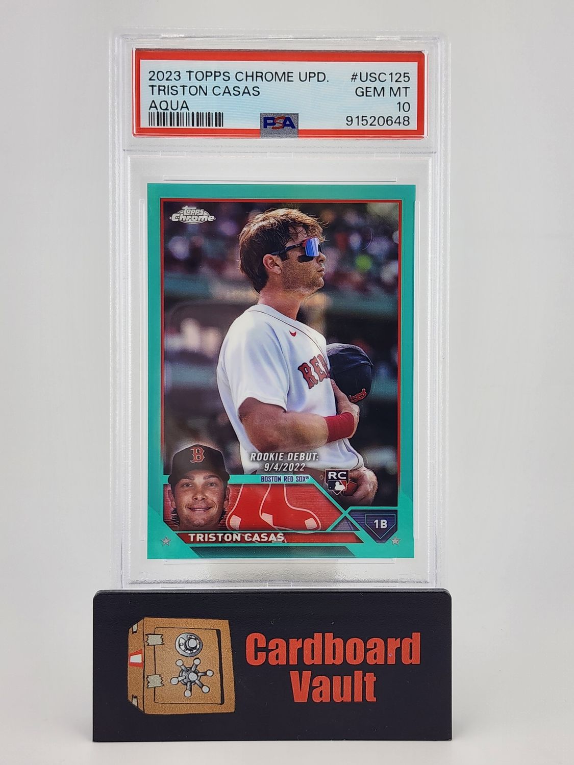 2023 Topps Chrome Update Triston Casas #USC-125 Aqua 144/199 PSA 10 91520648