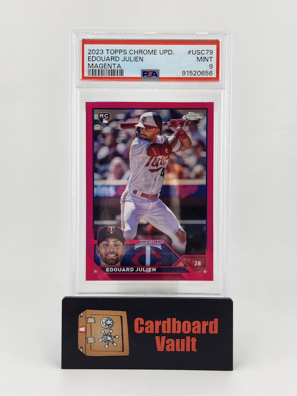 2023 Topps Chrome Update Edouard Julien  #USC-79 Magenta 051/399 PSA 9 91520656