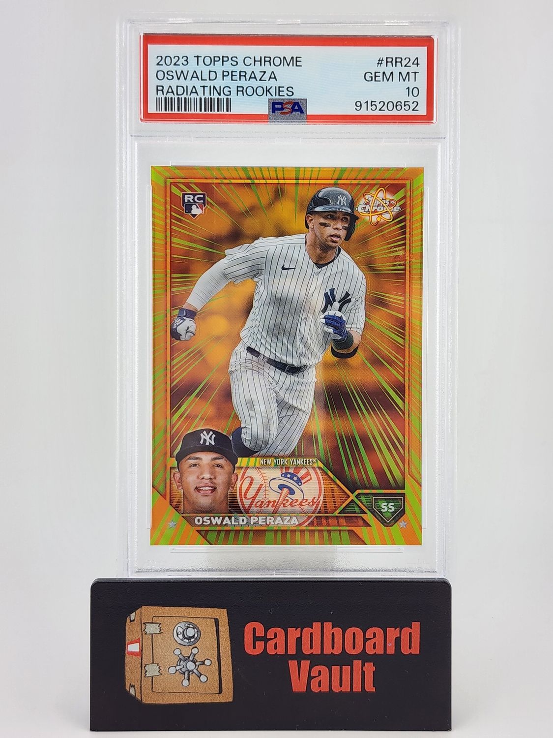2023 Topps Chrome Oswald Peraza Radiating Rookies #RR-24 PSA 10 91520652