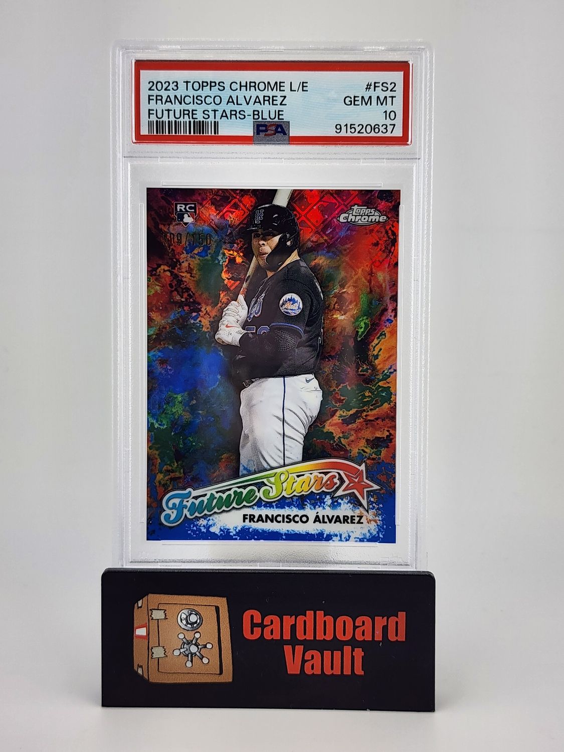2023 Topps Chrome L/E  Francisco Alvarez Future Stars #FS-2 Blue 009/150 PSA 10 91520637