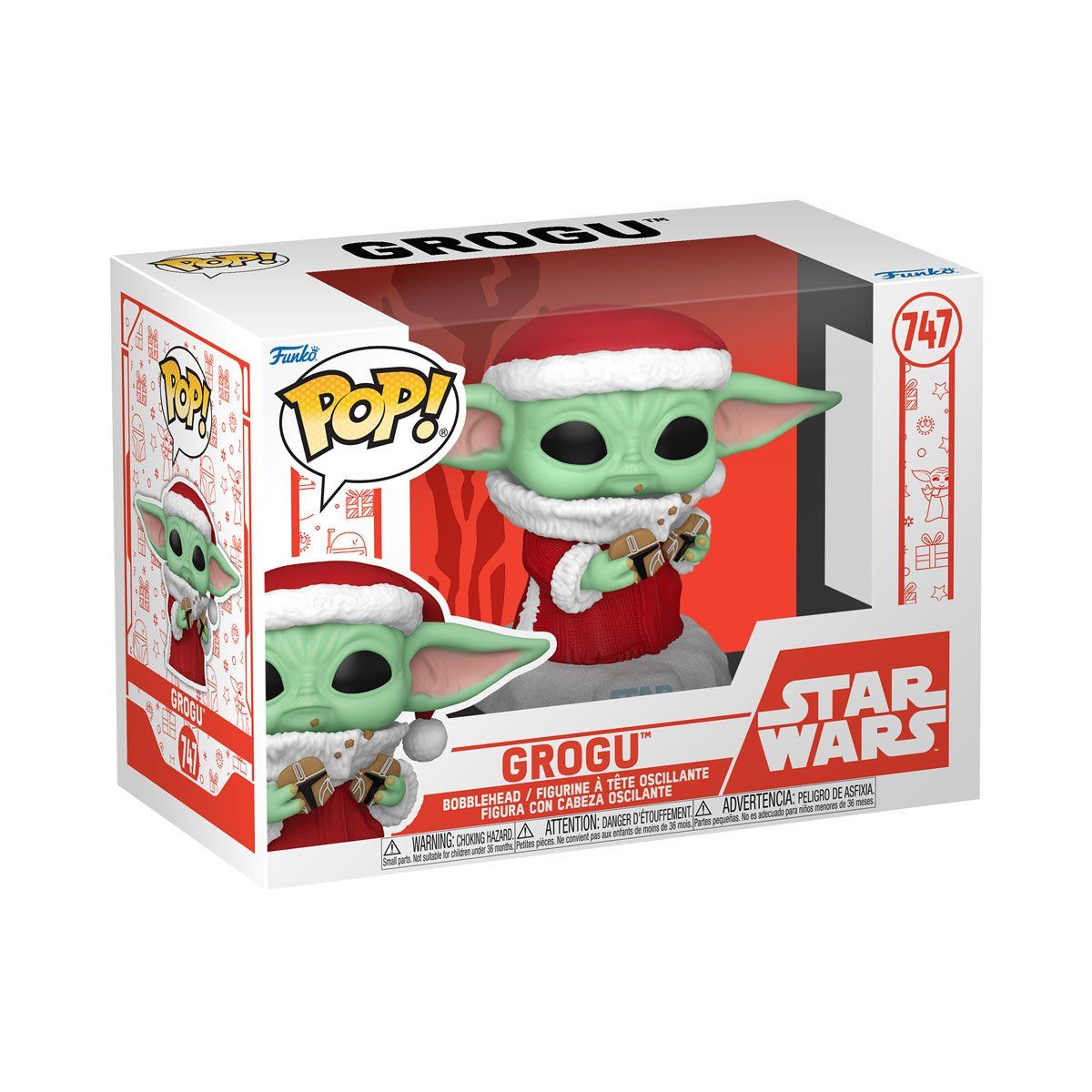 Star Wars Mandalorian Holiday Grogu 747 Funko Pop!
