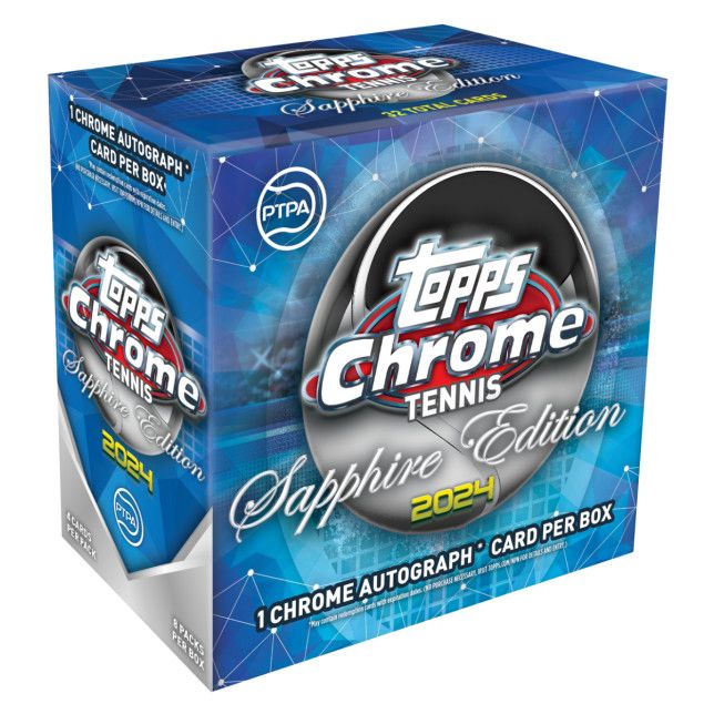 2024 Topps Chrome Tennis - Sapphire Edition Hobby Box