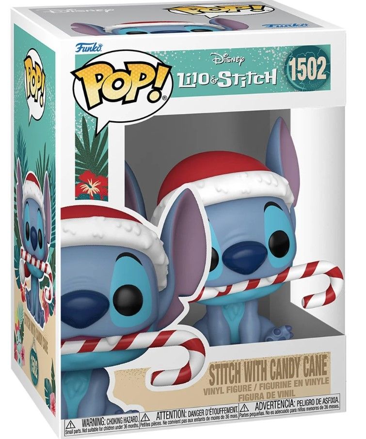 Lilo &amp; Stitch Holiday Funko Pop! Stitch with Candy Cane 1502
