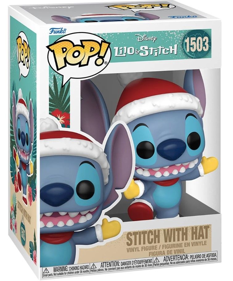 Lilo &amp; Stitch Holiday Funko Pop! Stitch with Hat 1503