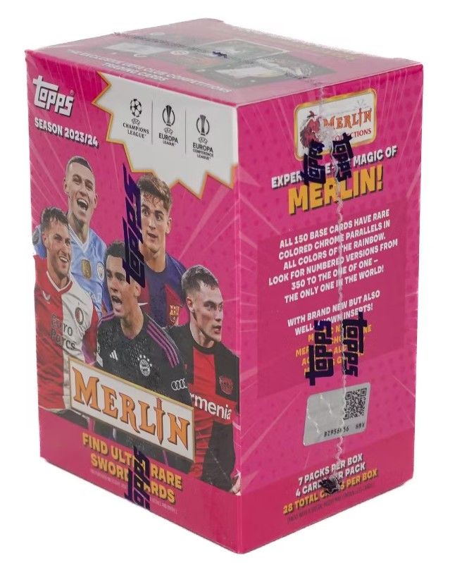 2023/24 Topps Chrome Merlin UEFA Club Competitions Soccer Value Blaster Box