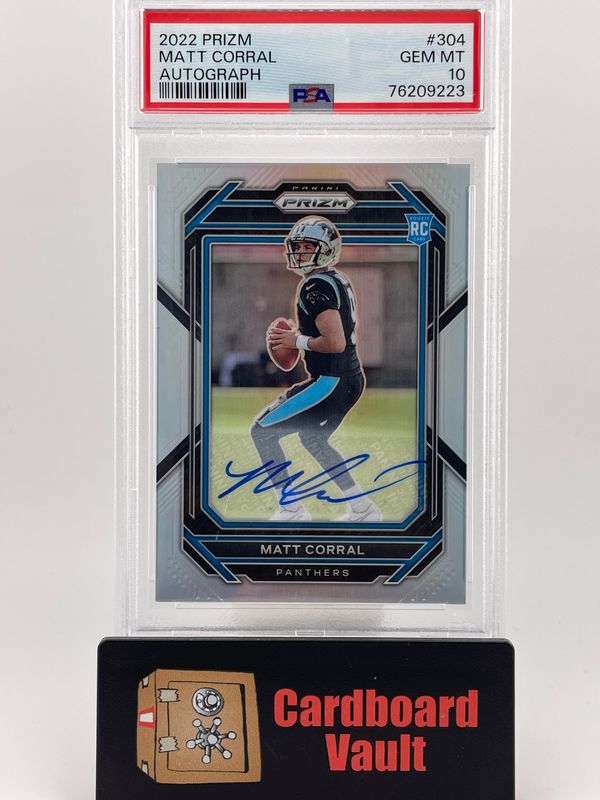 2022 Prizm Matt Corral Auto No. 304 PSA 10 76209223