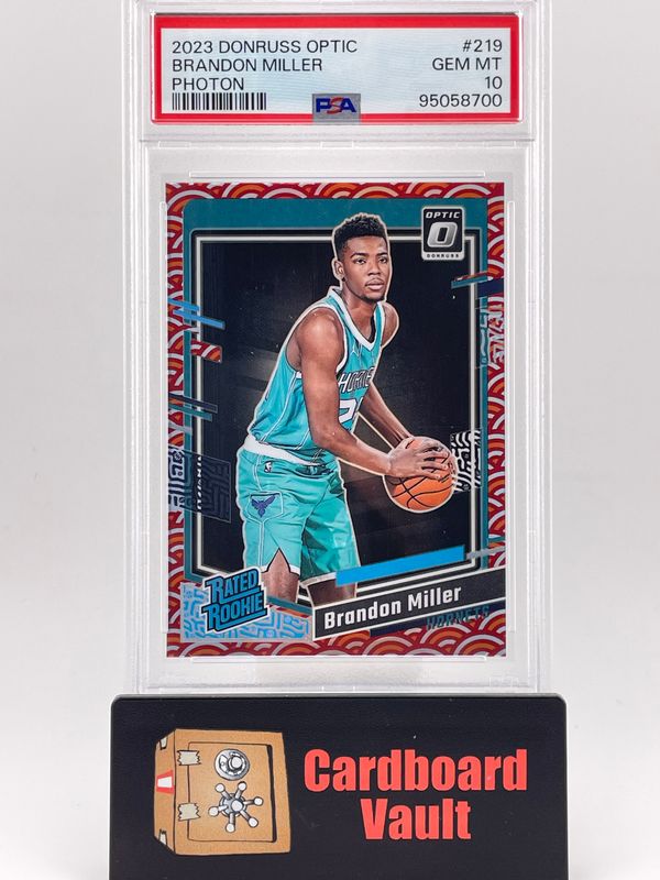 2023 Donruss Optic Brandon Miller Photon No. 219 PSA 10 95058700