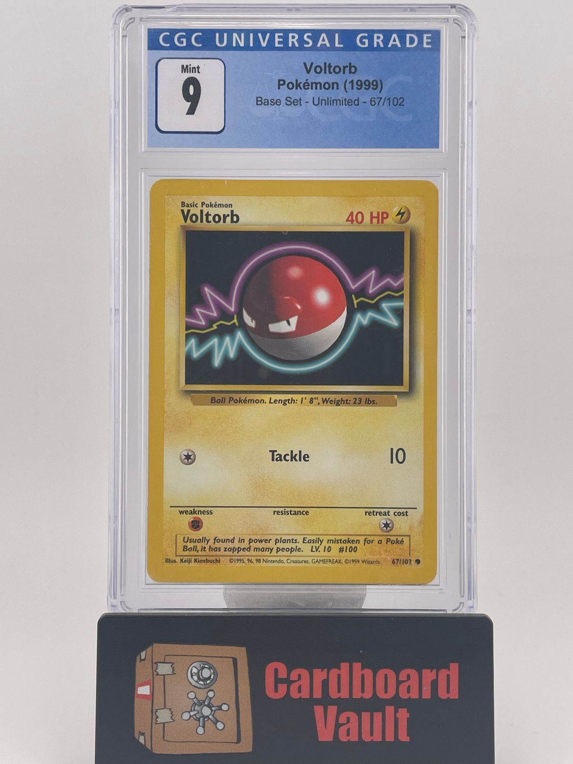 1999 Pokémon Voltorb Base Set Unlimited No. 67 CGC 9 3769645041