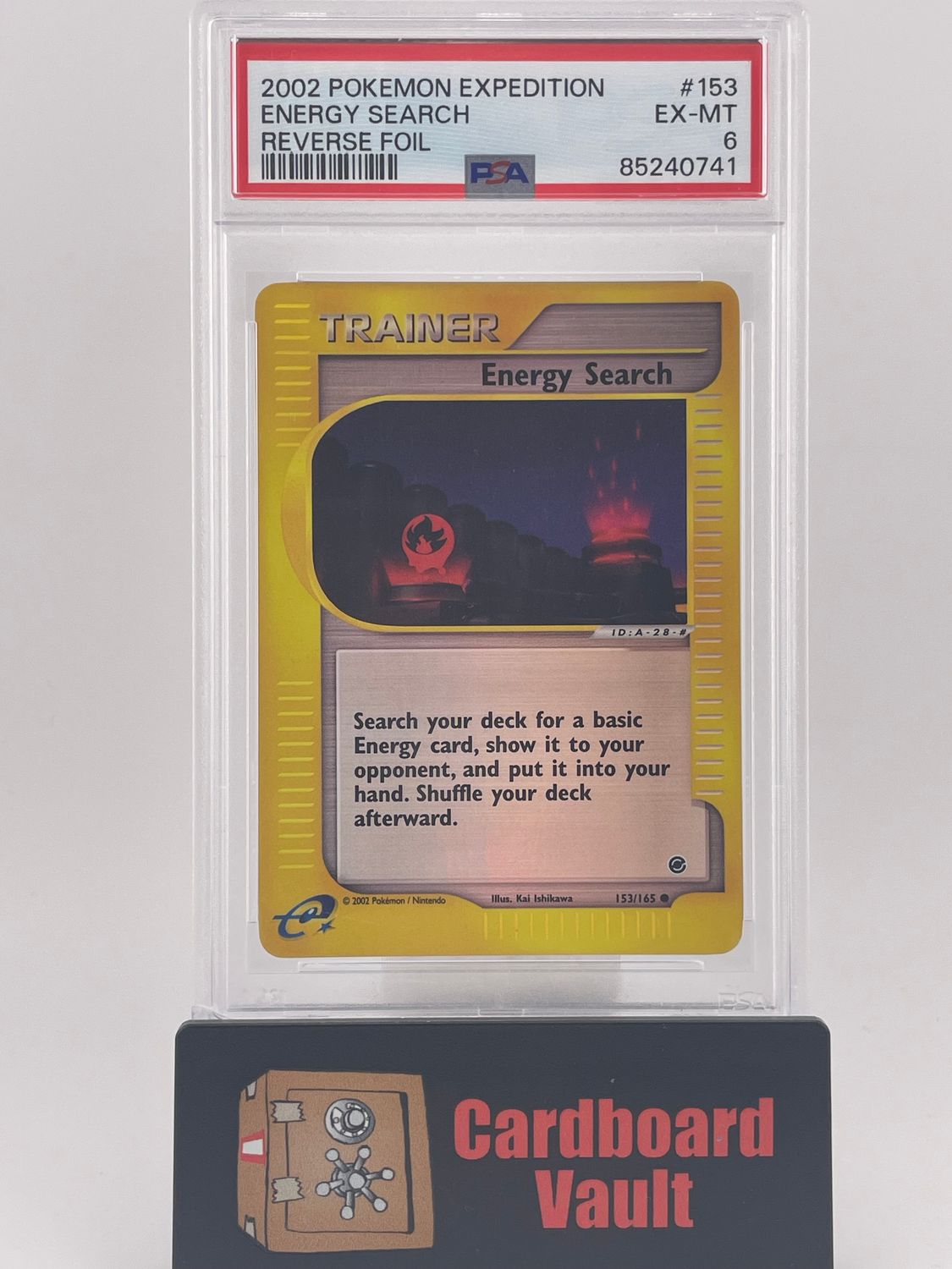 2002 Pokémon Expedition Energy Research Reverse Foil No. 153 PSA 6 85240741