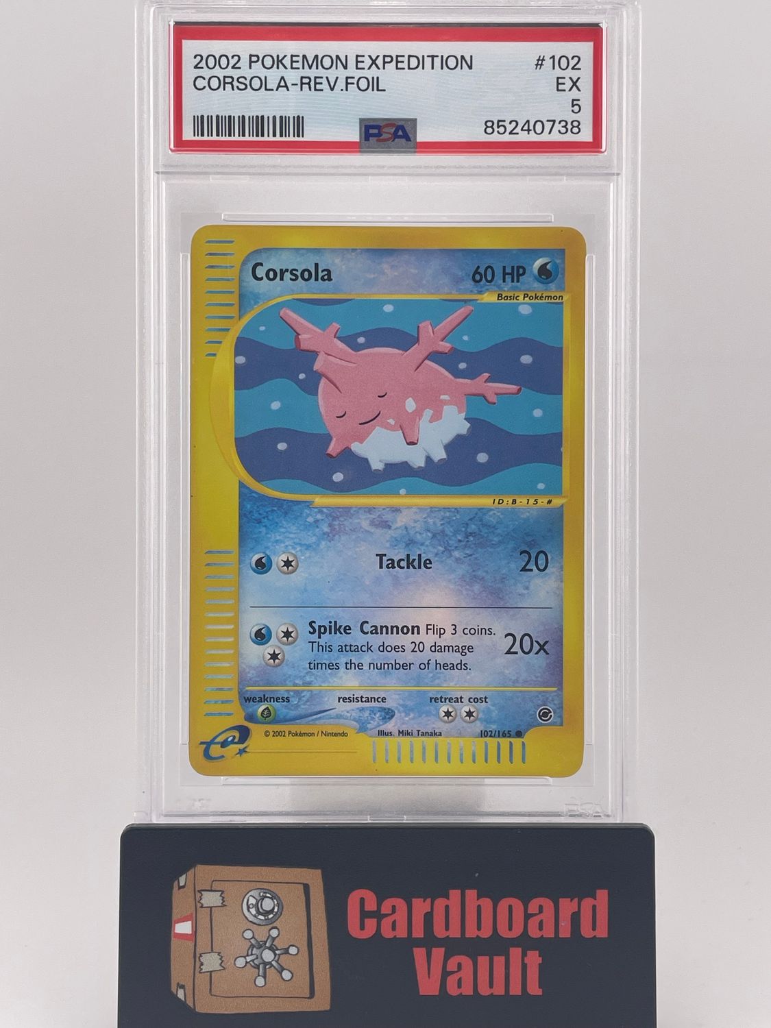 2002 Pokémon Corsola Expedition Reverse Foil No. 102 PSA 5 85240738