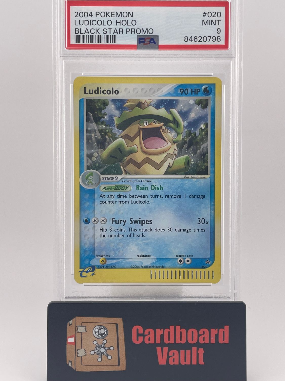 2004 Pokémon Ludicolo Black Star Promo Holo No. 20 PSA 9 84620798