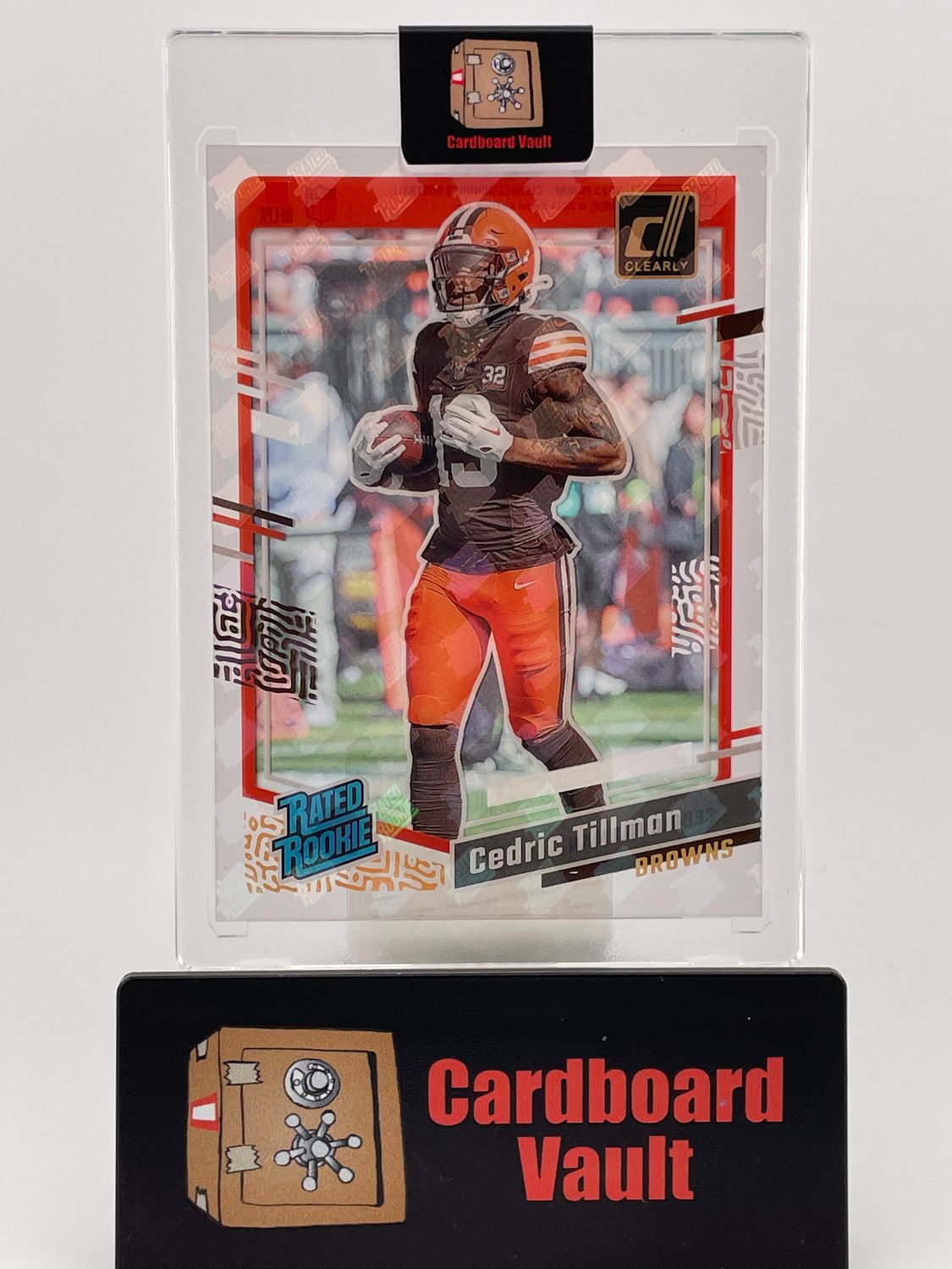 2023 Clearly Cedric Tillman Rated Rookie Holo Logo No. 54