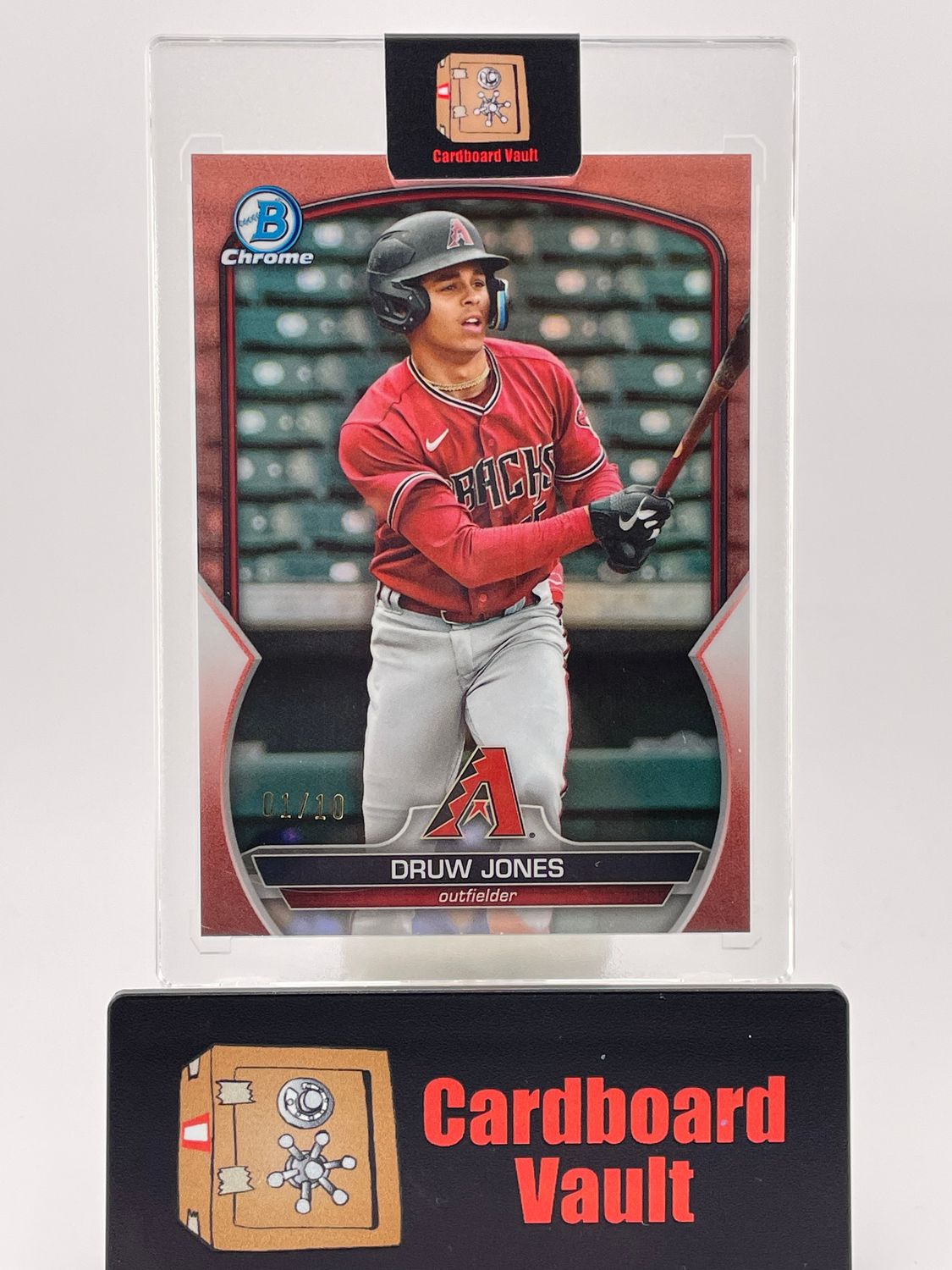 2023 Bowman Chrome Druw Jones Red 1/10 No. BDC-4
