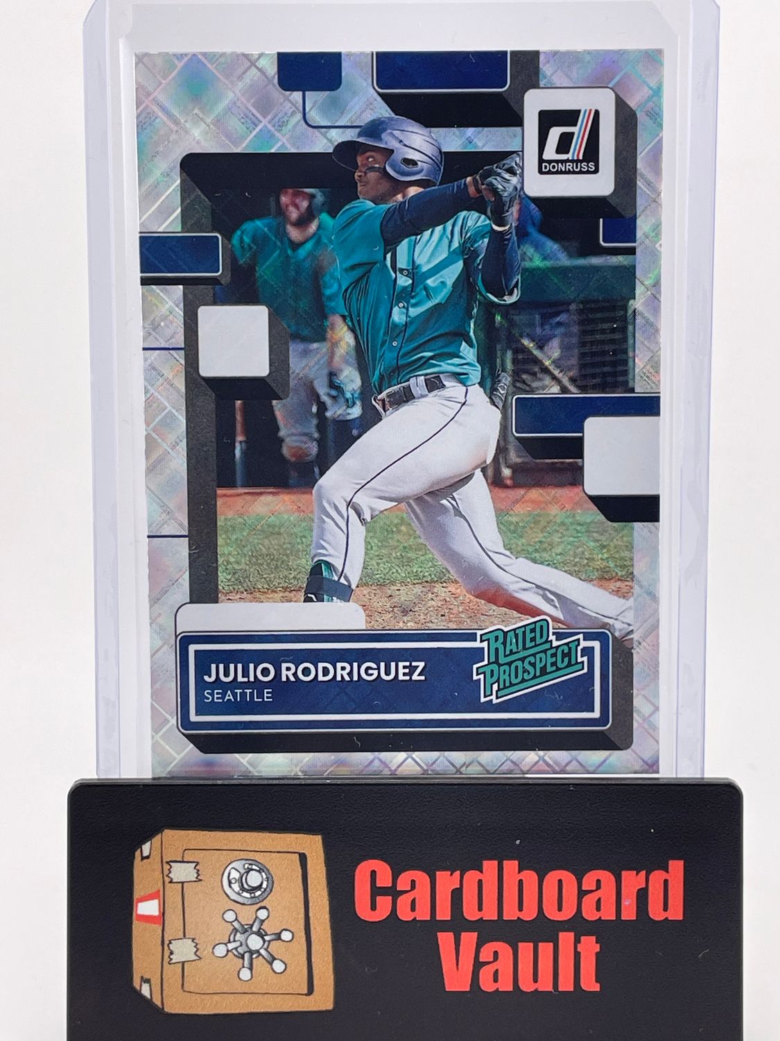 2023 Donruss Julio Rodriguez Rated Rookie Diamond Parallel No. RP-1