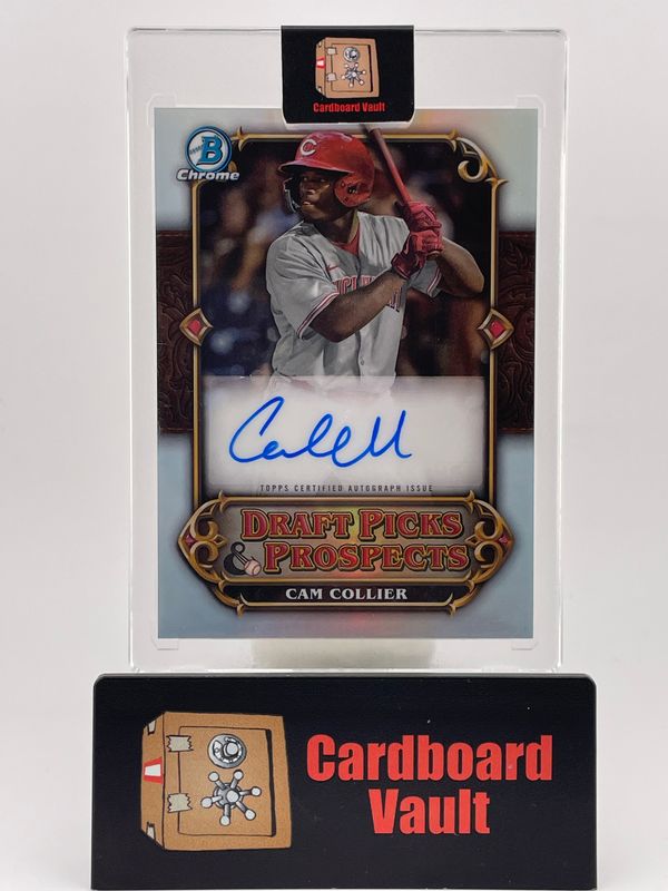2023 Bowman Chrome Cam Collier Draft Pick Prospect Auto 42/99 No. DPPA-CC