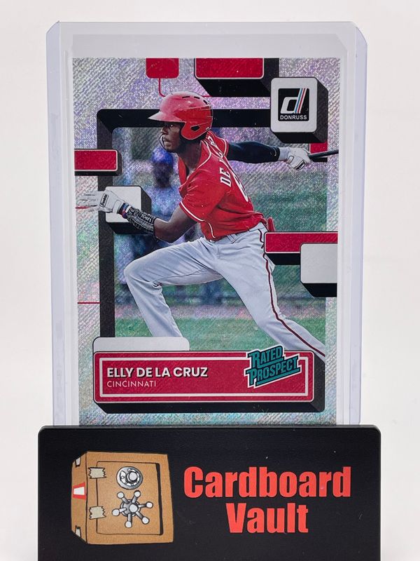 2022 Donruss Elly De La Cruz Rated Rookie Prosept Shimmer No. RP-6