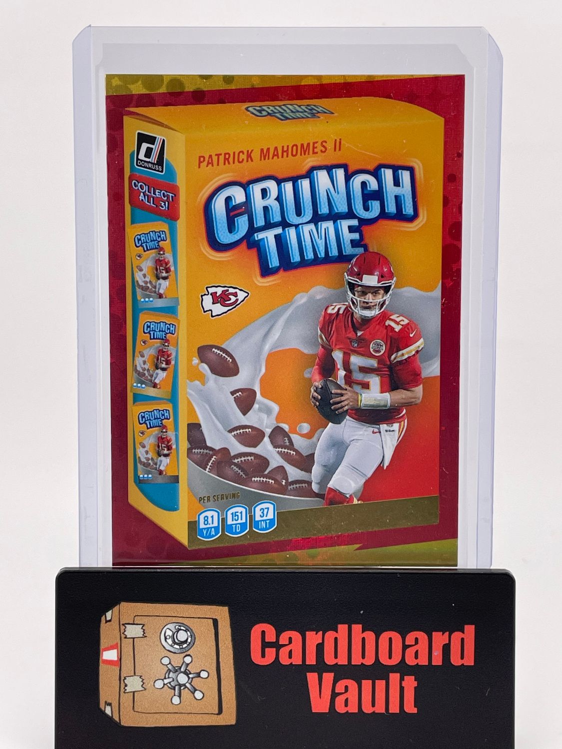 2022 Donruss Patrick Mahomes II Crunch Time Galactic No. CT-2