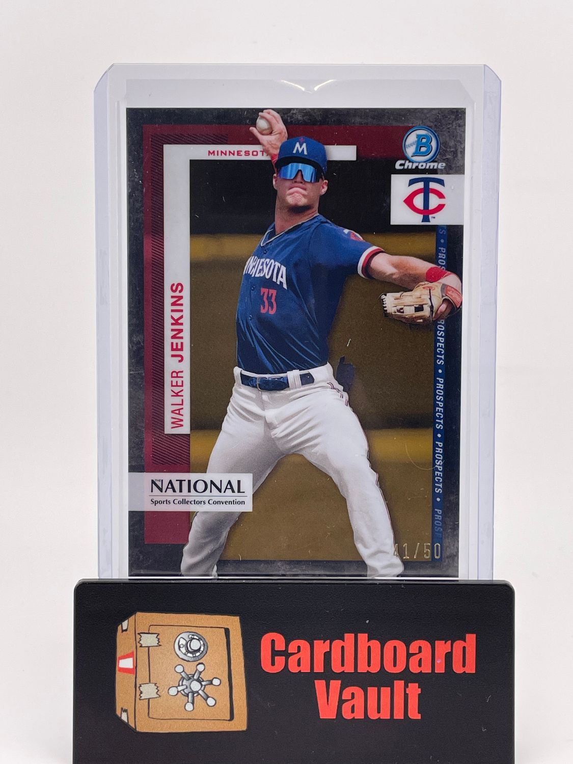 2024 Bowman Chrome National Walker Jenkins Gold Refractor 41/50 No. TP-3