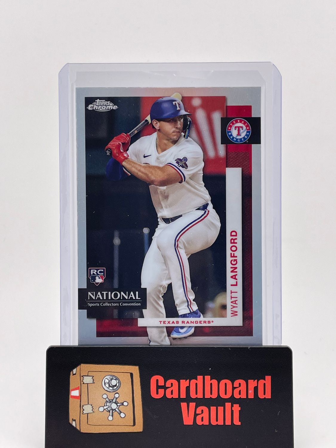 2024 Topps Chrome National Wyatt Langford Silver Refractor No. MLB-11