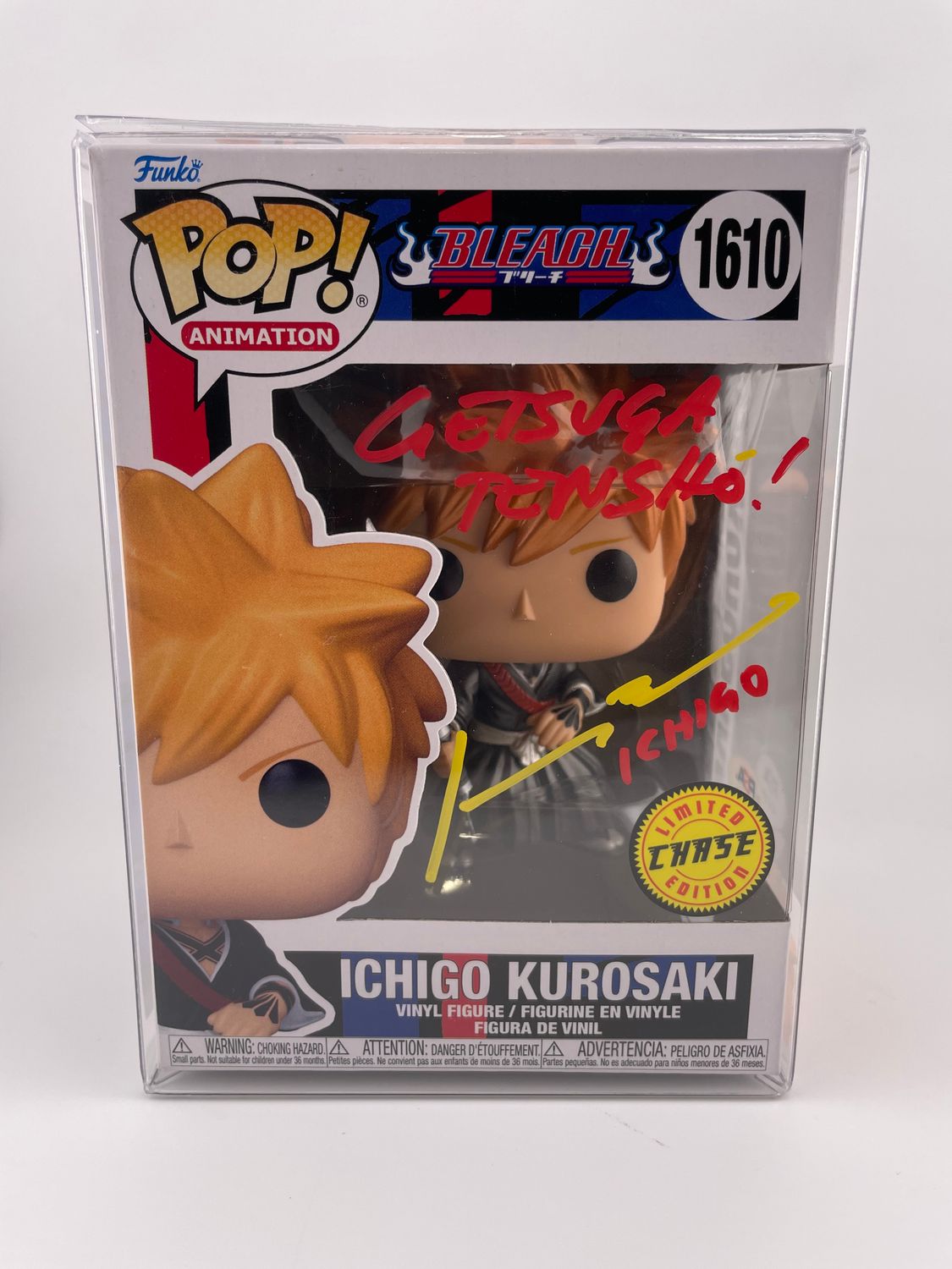 Bleach Ichigo Kurosaki CHASE Autographed By Johnny Yong Bosch PSA Authenticated (AO57238) 1610 Funko Pop!