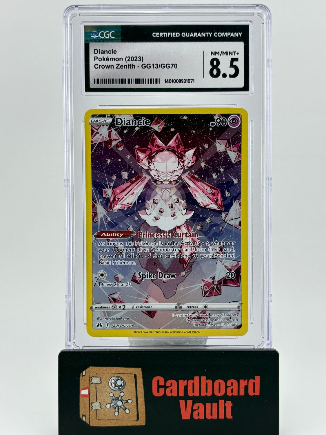 2023 Pokémon Crown Zenith Diance No. CG13 CGC 8.5 1401009931071