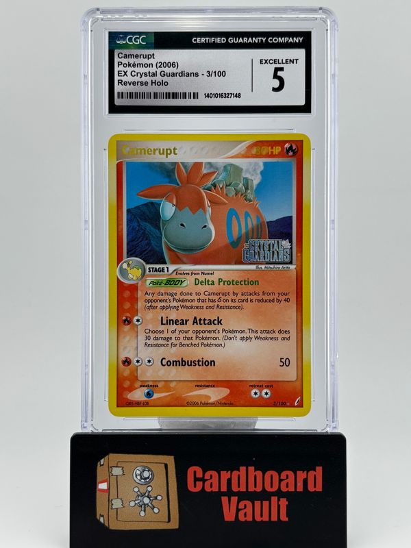 2006 Pokémon Ex Crystal Guardians Camerupt No. 3 CGC 5 1401016327148