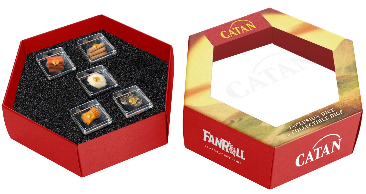 FanRoll: 5CT CATAN Inclusion Dice Set