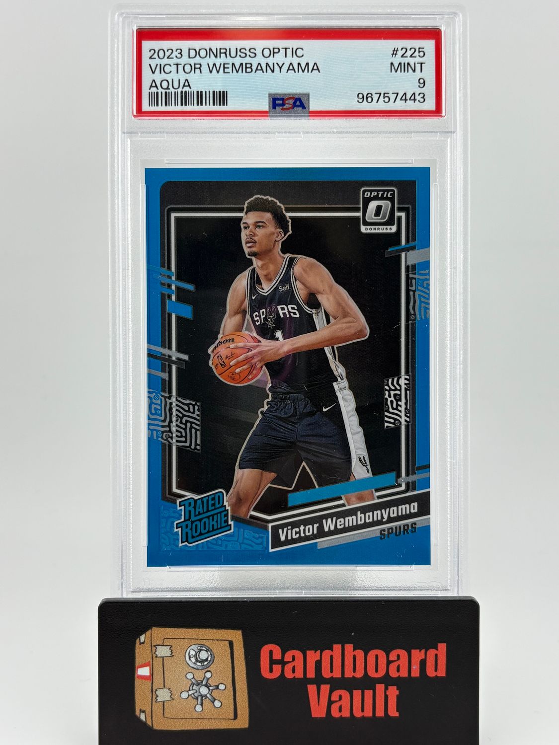 2023 Donruss Optic Victor Wembanyama Rated Rookie Aqua /139/249 No. 225 PSA 9 96757443