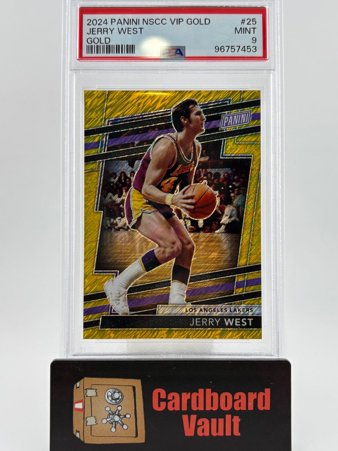 2024 Panini NSCC VIP Gold Jerry West Gold 8/10 No. 25 PSA 9 96757453