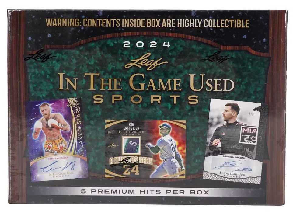 2024 Leaf In The Game Used Sports Hobby Box