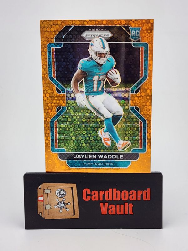 2021 Prizm Jaylen Waddle Orange Disco No.338