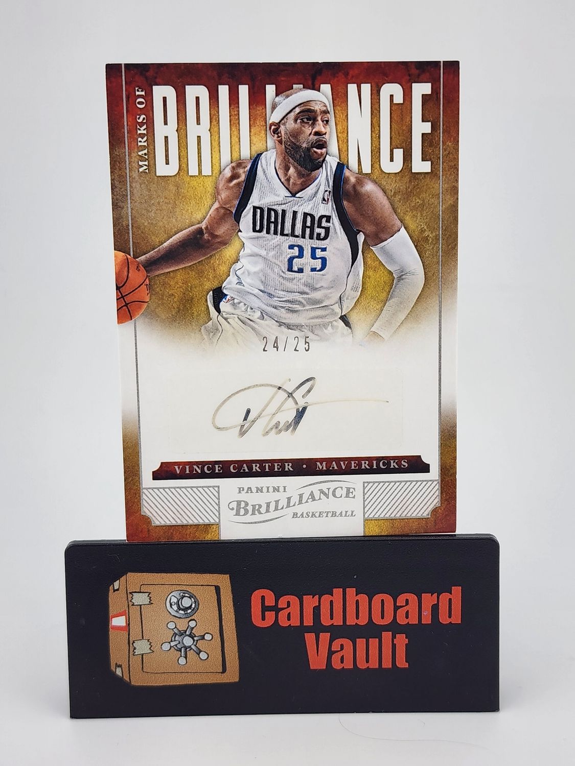 2012-13 Brilliance Vince Carter Marks of Brilliance Autograph 24/25 No. 77